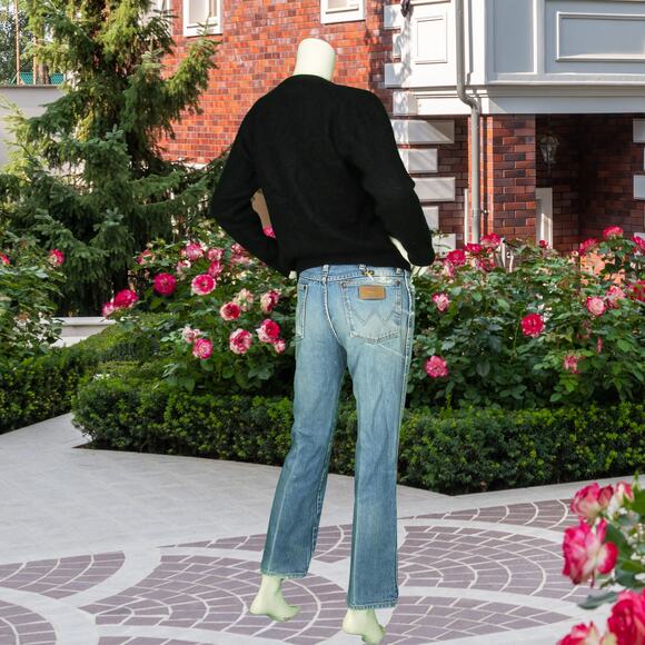 Vintage Le Club Angora Rabbit Hair Blend Fuzzy Black Pullover V Neck Sweater S - Picture 2 of 4